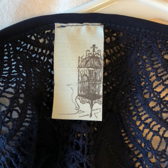 Navy Lace Blouse - Picture 6 of 7